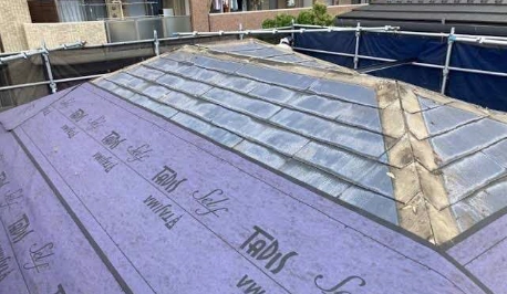 防水シート施工